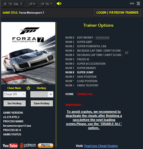 Forza Horizon 4 (Steam/UWP) +21 FREE + Patreon Trainer - Page 11 - FearLess  Cheat Engine